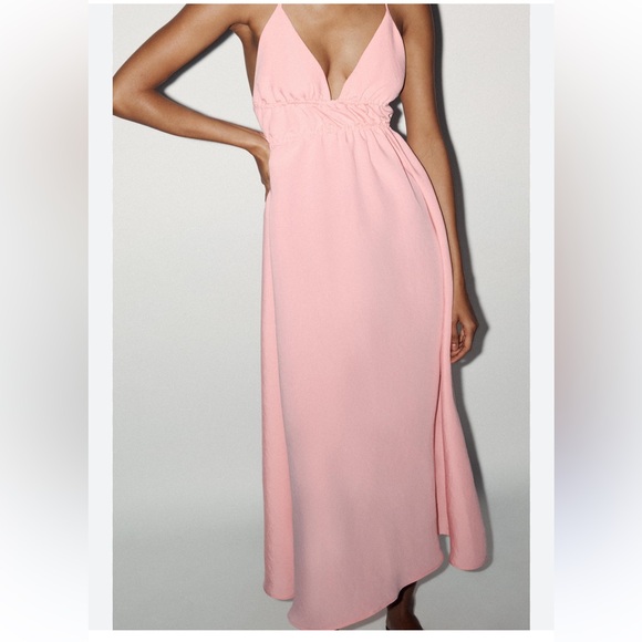 Zara Flowing Midi Dress - Picture 2 of 9